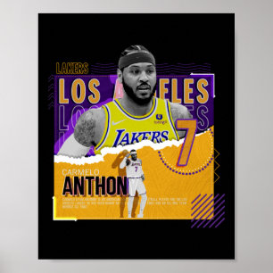Carmelo-anthony -basketball-paper-poster-lakers Ac Poster