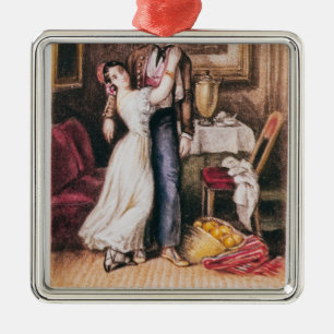 Carmen and Don Jose, 1846 Metal Tree Decoration