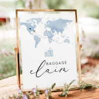 CARMEN Blue Travel Themed Baggage Claim 
