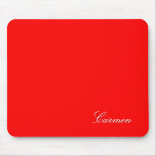 Carmen - customise it with your name - Red Mouse Mat
