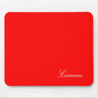 Carmen - customise it with your name - Red Mouse Mat