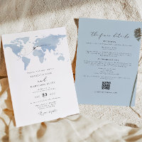 CARMEN Destination Blue Map Wedding Details Invita