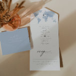 CARMEN Dusty Blue Map Travel Destination Wedding All In One Invitation<br><div class="desc">This all-in-one wedding invitation features a dusty blue watercolor map and elegant script font. Easily edit MOST wording to meet your needs and move the heart/change the location to highlight your wedding destination. This invite is perfect for your adventure, travel, or abroad wedding. Simply tear off the perforated RSVP postcard...</div>