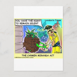 Carmen Mirand Act Funny Gifts & Collectibles Postcard