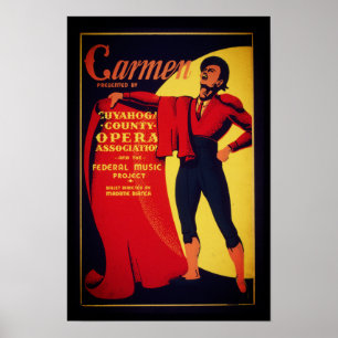 Carmen opera poster