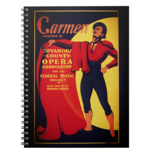 Carmen opera poster notebook