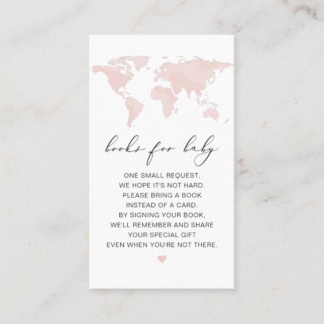 CARMEN Pink Map Adventure Books for Baby Card (Front)