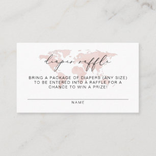 CARMEN Pink Map Adventure Diaper Raffle Ticket