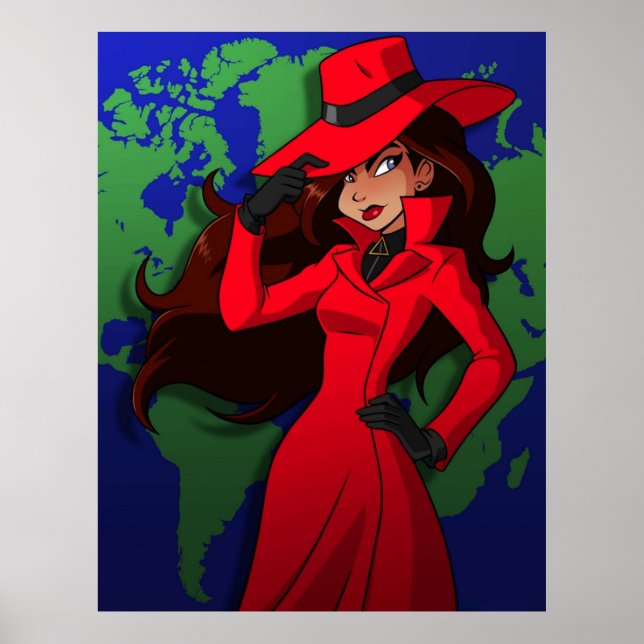 Carmen Sandiego World Poster (Front)