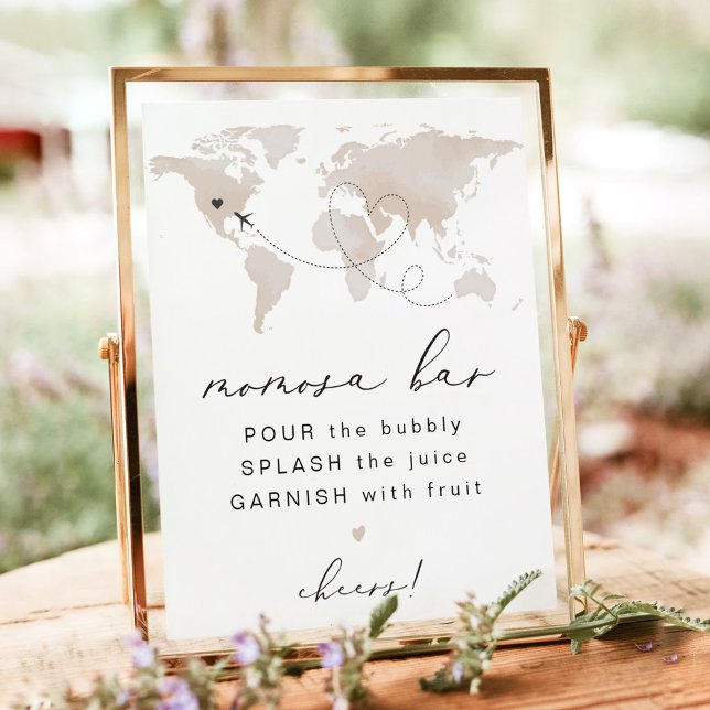 CARMEN Travel Themed Baby Shower Momosa Bar Sign (Creator Uploaded)