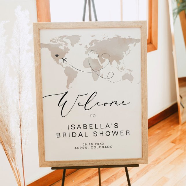 CARMEN Travel Themed Bridal Shower Welcome Poster (Creator Uploaded)