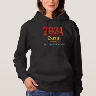 Carmi Illinois IL Total Solar Eclipse 2024  4  Hoodie