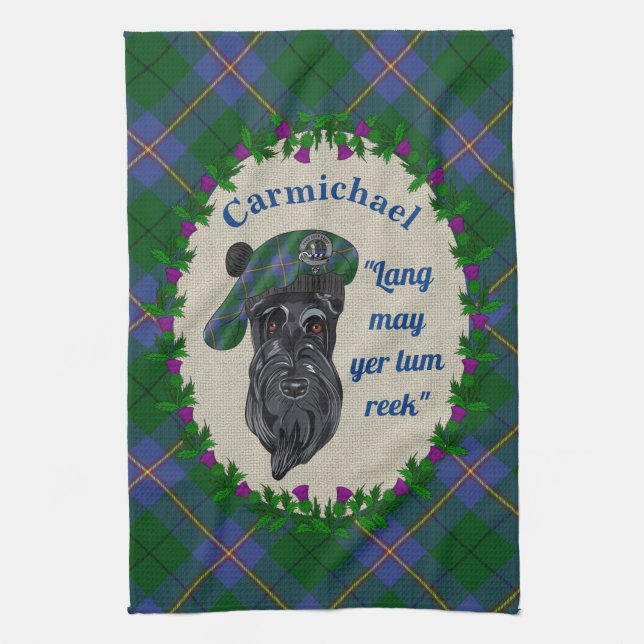 Carmichael Scottie Dog Kitchen Towel (Vertical)