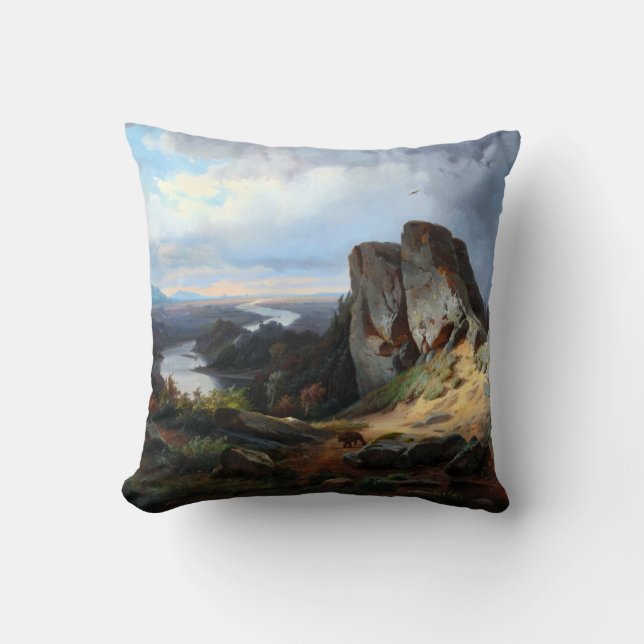 Carmiencke - Western Landscape Bear Cushion (Front)