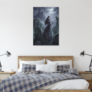 Carmilla Wandering the Styrian Mist Canvas Print