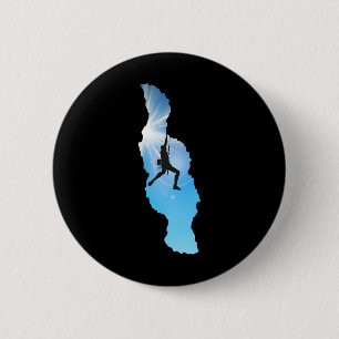 Carmine Climbing For Mountaineers And Climbers, Ro 6 Cm Round Badge