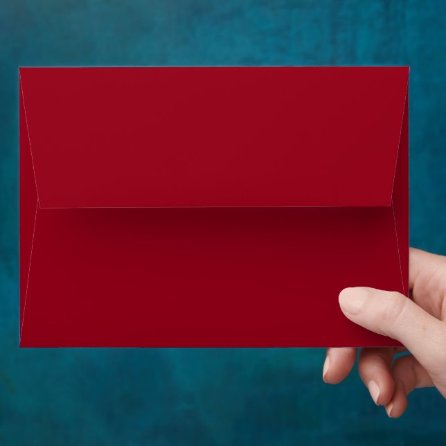  Carmine (solid colour)  Envelope (Hand)