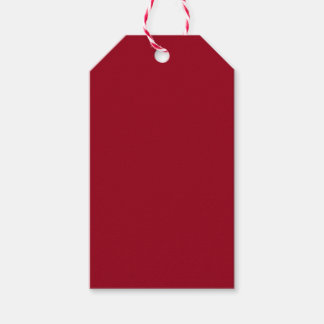 Carmine (solid colour) Gift Tags
