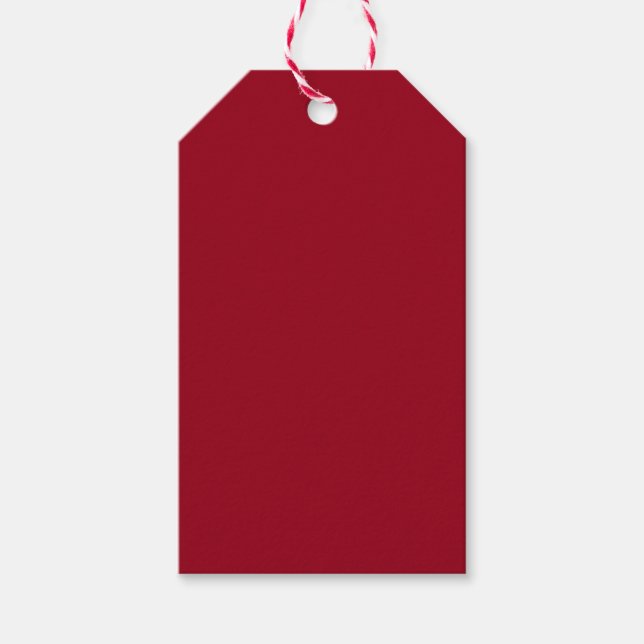  Carmine (solid colour)  Gift Tags (Front)