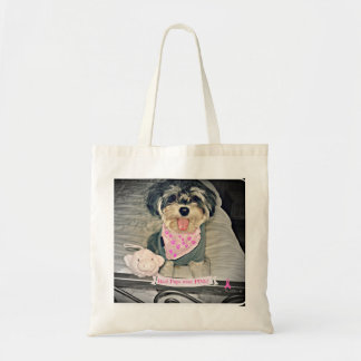 Carmine Winston III--"Real Pups Wear PINK!" tote
