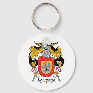 Carmona Family Crest Key Ring