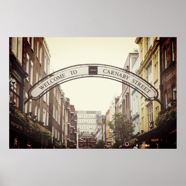 CARNABY STREET SIGN, LONDON POSTER (Front)