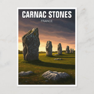 Carnac Stones France Travel Postcard