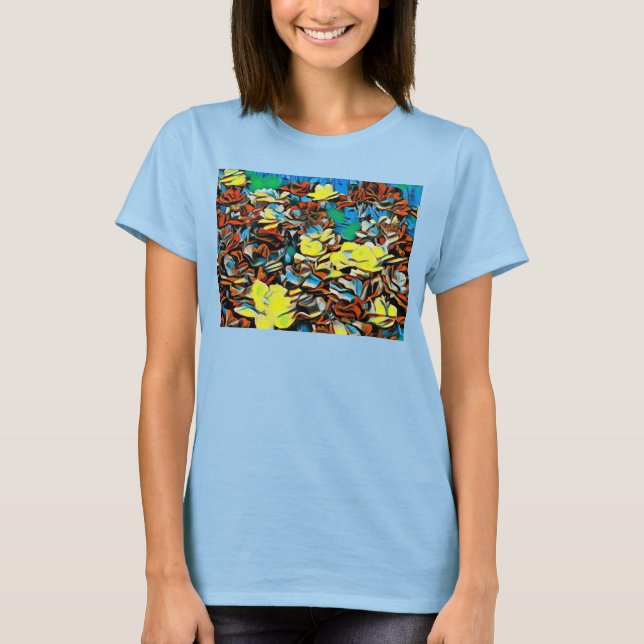 Carnation Basic Tank Top (Blue) w/ Dreaming (Front)