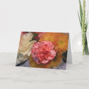 Carnation Birthday Card