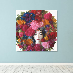 Carnation Blooms of Winter Grace: January’s Canvas Print