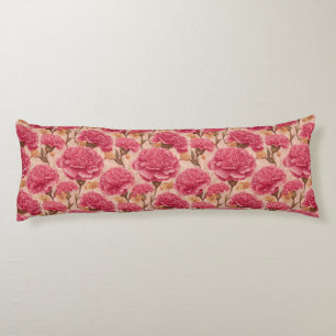Carnation Bouquet Interior Design Vintage Floor Body Cushion