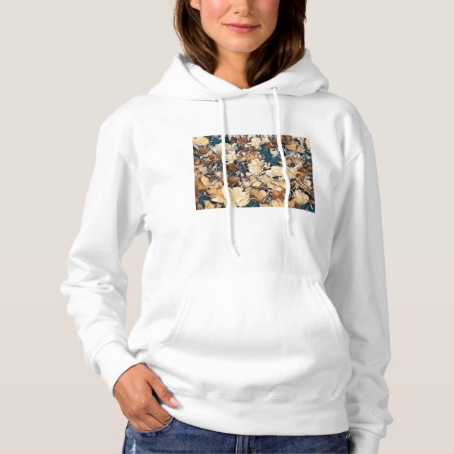 Carnation Fairy Basic Hooded Sweatshirt (White) (Front)