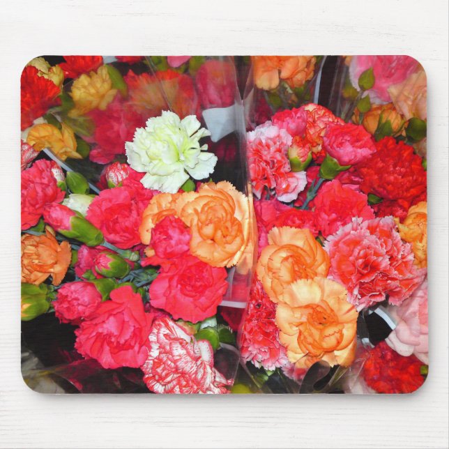 Carnation Flower Mix Mousepad (Front)