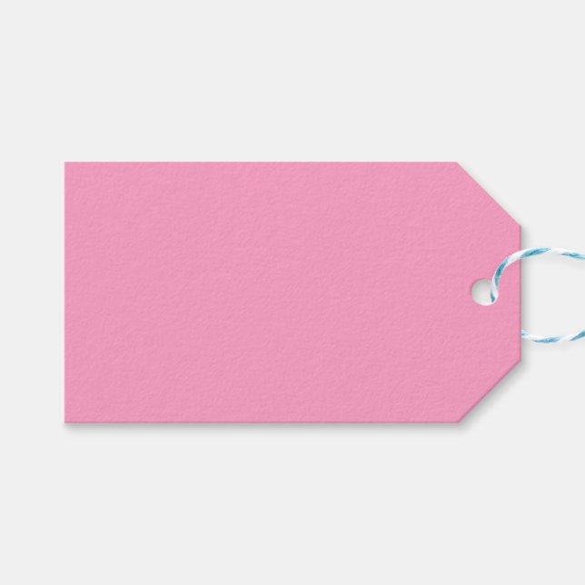 Carnation Flower Pink Gift Tags (Front (Horizontal))