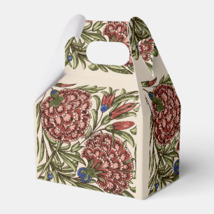 Carnation Flower Tile Antique Rustic Art Favour Box