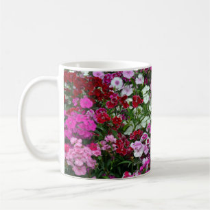 Carnation flowers coffee mug