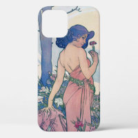 Carnation (Four Flowers), Alphonse Mucha