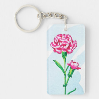 Carnation Keychain