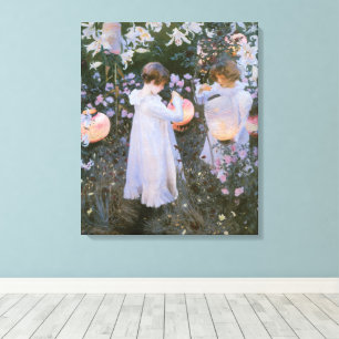 Carnation, Lily, Lily, Rose By John Singer Sargent Canvas Print
