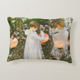 Carnation, Lily, Lily, Rose By John Singer Sargent Decorative Cushion