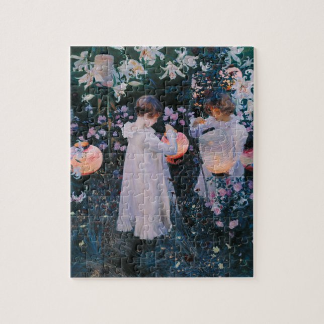 Carnation, Lily, Lily, Rose By John Singer Sargent Jigsaw Puzzle (Vertical)
