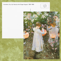 Carnation, Lily, Lily, Rose By John Singer Sargent