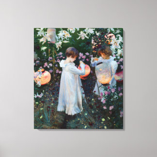 Carnation Lily Lily Rose John Sargent Fine Art Canvas Print