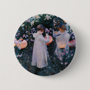 Carnation Lily Lily Rose John Singer Sargent Art 6 Cm Round Badge