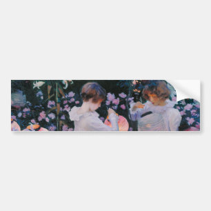 Carnation Lily Lily Rose John Singer Sargent Art Bumper Sticker