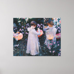 Carnation Lily Lily Rose John Singer Sargent Art Canvas Print