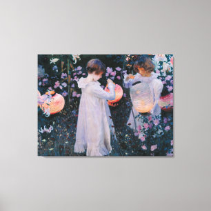Carnation Lily Lily Rose John Singer Sargent Art Canvas Print