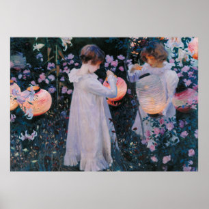 Carnation Lily Lily Rose John Singer Sargent Art Poster