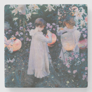 Carnation Lily Lily Rose John Singer Sargent Art Stone Coaster