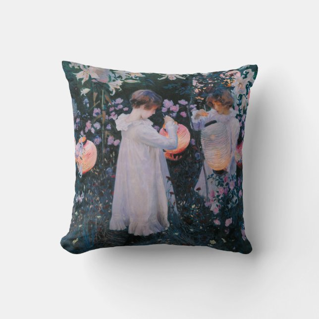 Carnation, Lily, Lily, Rose (John Singer Sargent) Cushion (Front)